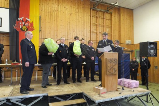 Verleihung deutsches Feuerwehr-Ehrenkreuz in Gold an Frank Leuwer